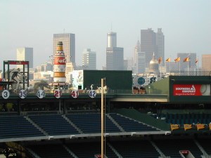 View of downtown Atlanta from the upper deck